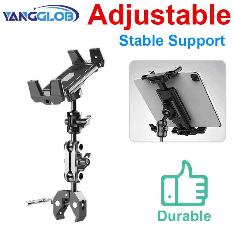 Tablet stand suitable for treadmill,, wheelchair, golf cart, microphone,exercise bike,stroller
Tablet stand suitable for treadmill,, wheelchair, golf cart, microphone,exercise bike,stroller
