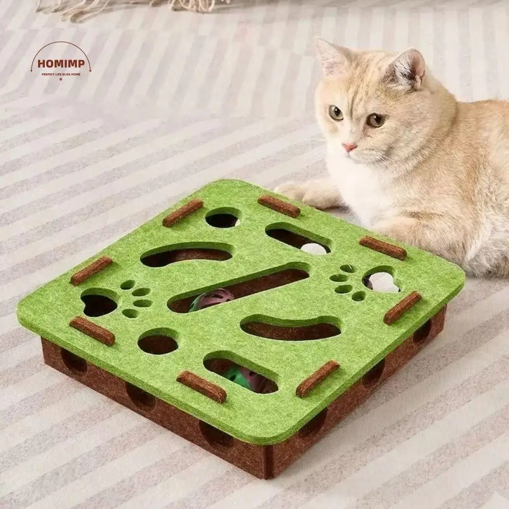 Creative Pet Puzzle Track Toy Felt Interactive Cat Exercise Toy Household Funny Kitten Track Ball Toy Cat Supplies 
Creative Pet Puzzle Track Toy Felt Interactive Cat Exercise Toy Household Funny Kitten Track Ball Toy Cat Supplies