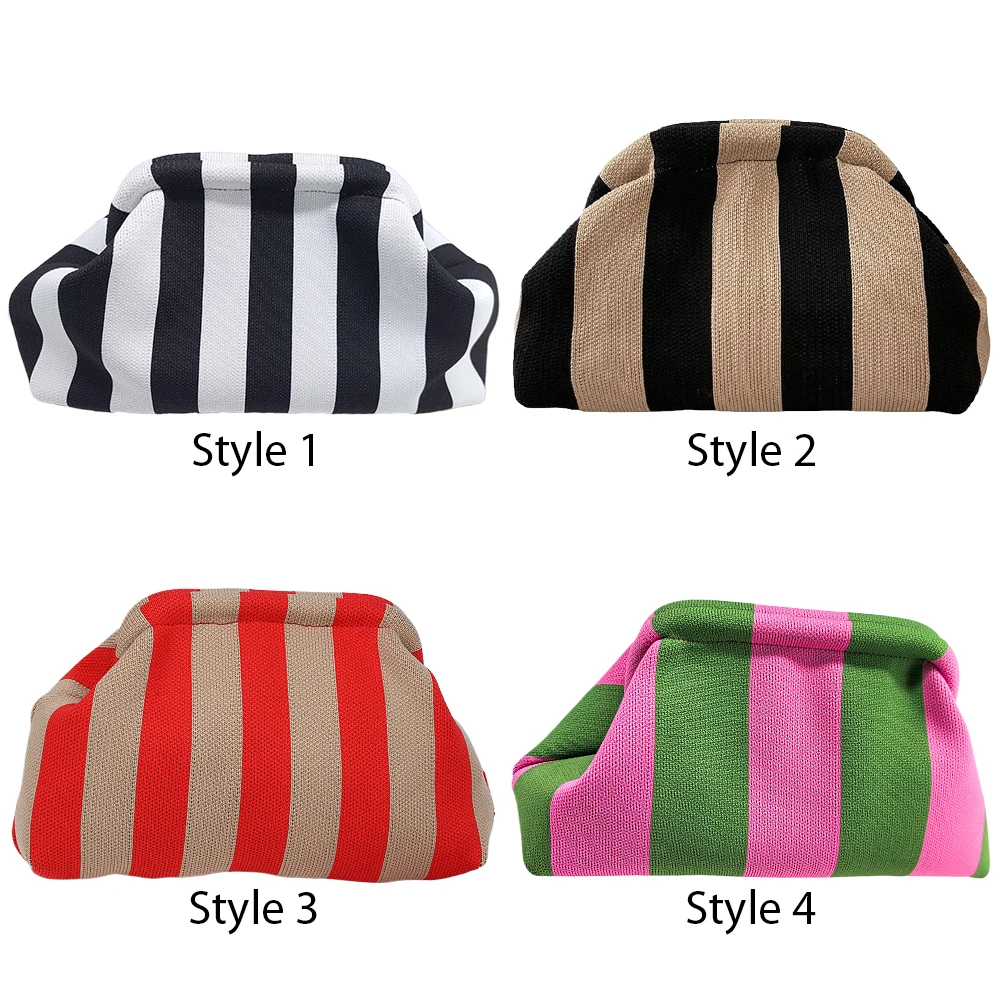 Women Small Crochet Handbag Contrast Color Knitting Dumpling Clutch Casual Colorblock Bag Summer Beach Bag
Women Small Crochet Handbag Contrast Color Knitting Dumpling Clutch Casual Colorblock Bag Summer Beach Bag