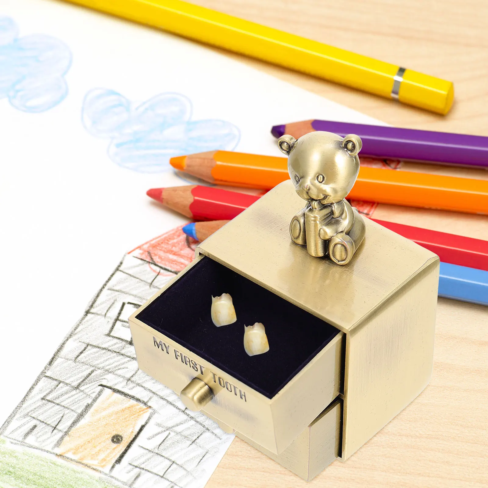 1pc Creative Baby Box Lovely Deciduous Tooth Keepsake Drawer Fetal Hair Storage Infant Kids Souvenir Teeth Box Baby Teeth
1pc Creative Baby Box Lovely Deciduous Tooth Keepsake Drawer Fetal Hair Storage Infant Kids Souvenir Teeth Box Baby Teeth