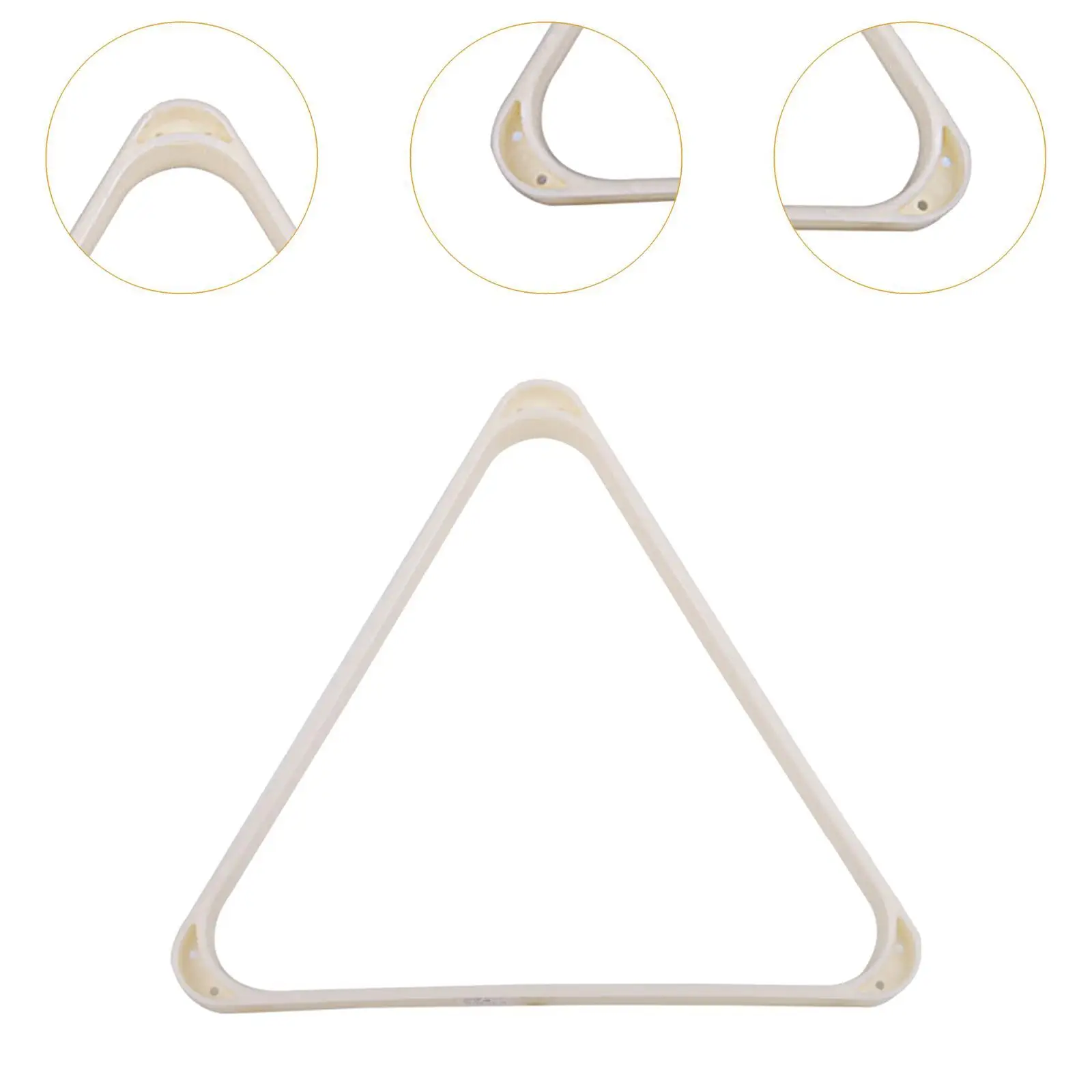 Белая треугольная подставка для бильярдных шаров из АБС-пластика для профессиональных настольных игр в помещении и на улице
Белая треугольная подставка для бильярдных шаров из АБС-пластика для профессиональных настольных игр в помещении и на улице