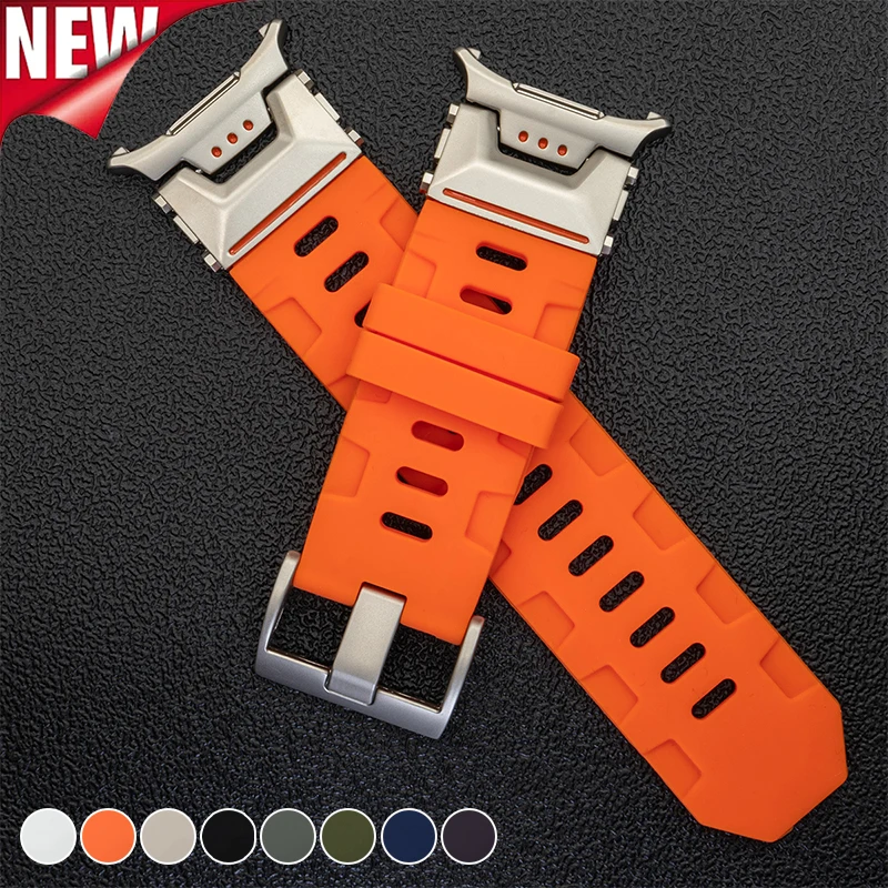 Soft Silicone Strap for Samsung Galaxy Watch Ultra 47mm Luxury Men Sport Band for Galaxy Watch Ultra No Gaps Curved End Bracelet
Soft Silicone Strap for Samsung Galaxy Watch Ultra 47mm Luxury Men Sport Band for Galaxy Watch Ultra No Gaps Curved End Bracelet