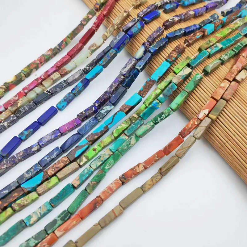 New Natural Emperor Stone Square Tube Beaded Handmade DIY Bracelet Necklace Women's Earrings Jewelry Accessories Wholesale
New Natural Emperor Stone Square Tube Beaded Handmade DIY Bracelet Necklace Women's Earrings Jewelry Accessories Wholesale