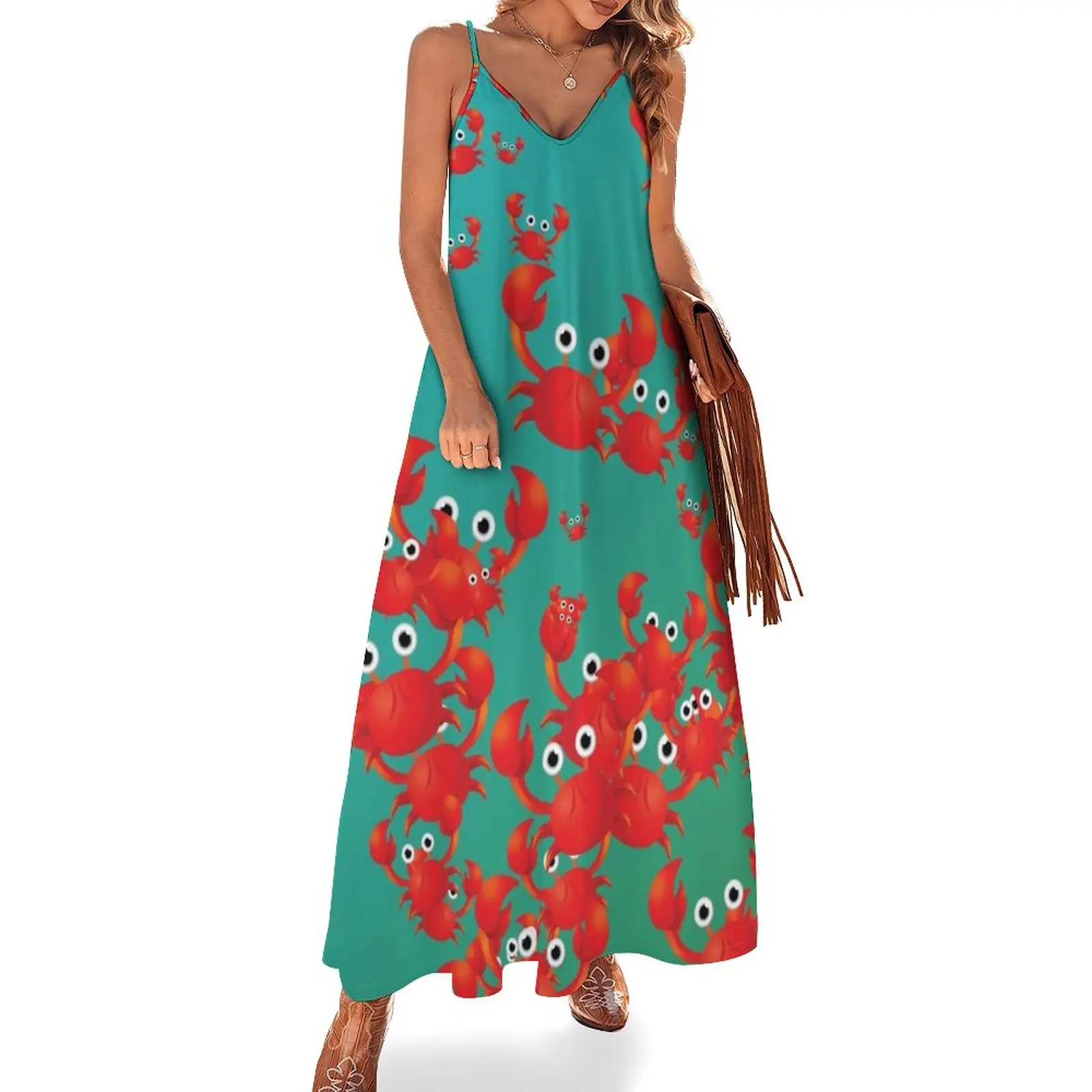 Crab world Sleeveless Dress elegant women's dresses for wedding Aesthetic clothing dresses for prom
Crab world Sleeveless Dress elegant women's dresses for wedding Aesthetic clothing dresses for prom