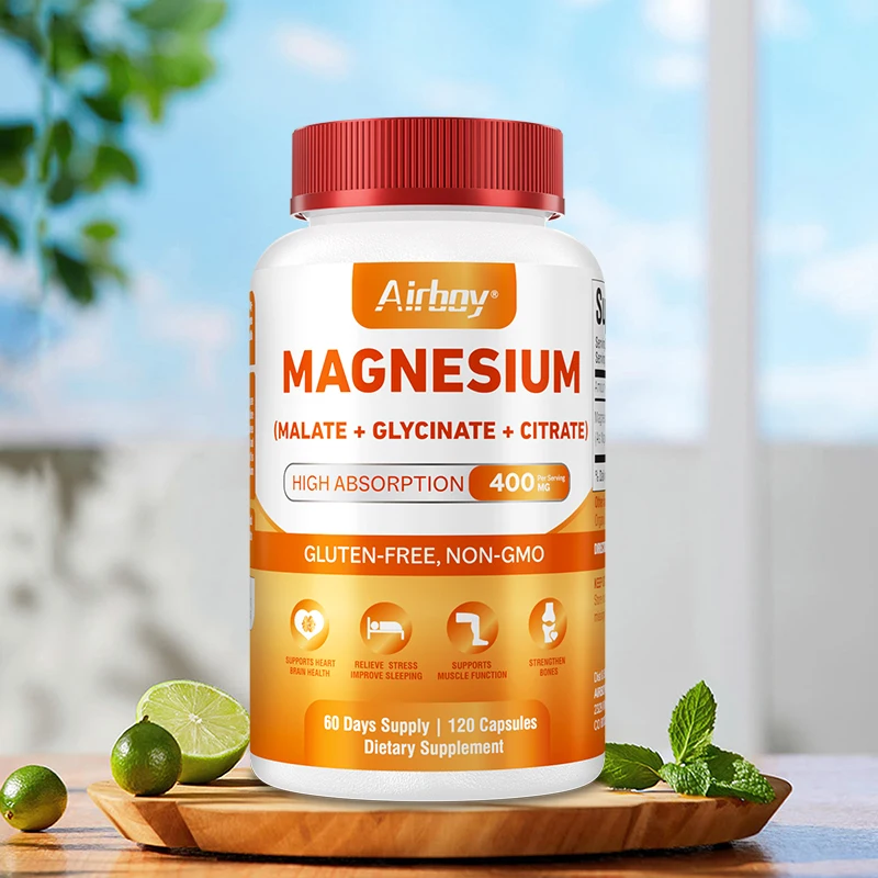 Magnesium Complex - Support Brain & Heart Health,Help Sleep Mood Health,Nerve and Muscle Relaxation
Magnesium Complex - Support Brain & Heart Health,Help Sleep Mood Health,Nerve and Muscle Relaxation