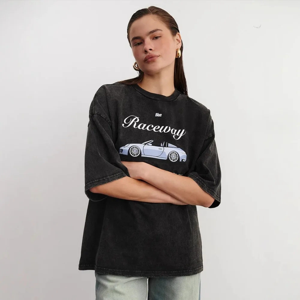 Original Car Printed Cotton T-shirt 2025 Spring and Summer Women Fashion Loose Soft Washed Worn Ins O-Neck Short Sleeved T-shirt
Original Car Printed Cotton T-shirt 2025 Spring and Summer Women Fashion Loose Soft Washed Worn Ins O-Neck Short Sleeved T-shirt