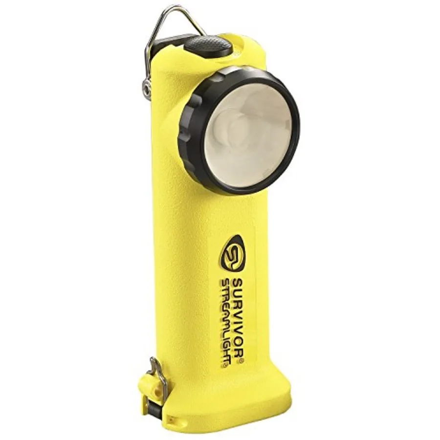 175-Lumen Rechargeable Safety-Rated Firefighter Right Angle Flashlight with AC/DC Charging, Yellow
175-Lumen Rechargeable Safety-Rated Firefighter Right Angle Flashlight with AC/DC Charging, Yellow
