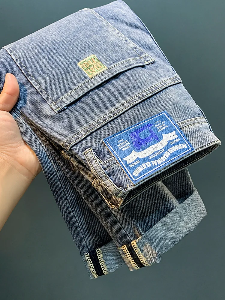 2024 New Men's Jeans Fashionable Embroidered All-Match Slim Fit Skinny Pants Cotton Elastic Loose Straight High-End Long Pants
2024 New Men's Jeans Fashionable Embroidered All-Match Slim Fit Skinny Pants Cotton Elastic Loose Straight High-End Long Pants