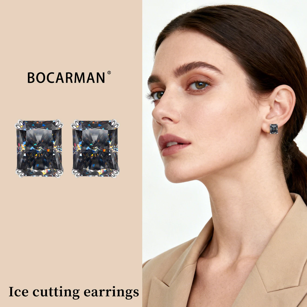 Серьги BOCARMAN из стерлингового серебра 925 пробы с цирконами огранки «лед», ювелирные украшения для женщин, с тонгианским, танзанитовым синим и высокоуглеродистым бриллиантом
Серьги BOCARMAN из стерлингового серебра 925 пробы с цирконами огранки «лед», ювелирные украшения для женщин, с тонгианским, танзанитовым синим и высокоуглеродистым бриллиантом