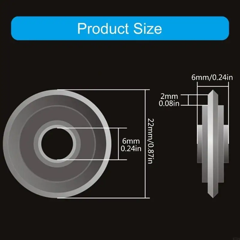 M7DA High Performances Efficient Steel Tile Cutter Wheel 22x6x6mm for Long Lasting Kitchen and Bathroom Use
M7DA High Performances Efficient Steel Tile Cutter Wheel 22x6x6mm for Long Lasting Kitchen and Bathroom Use