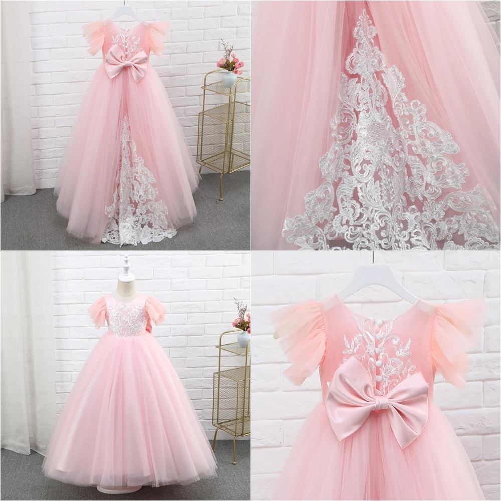 Flower Girl Dresses V Neck Sash Tulle Pageant First Communion Dresses Prom Ball Gown Princess Baby Girl Party Dresses
Flower Girl Dresses V Neck Sash Tulle Pageant First Communion Dresses Prom Ball Gown Princess Baby Girl Party Dresses