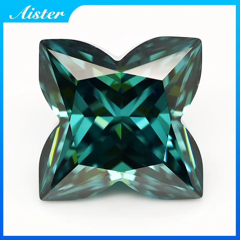 Emerald Green Moissanite Stone Plum Blossom Cut Lab Diamond Gemstone Passed Diamond Test with GRA for Custom Jewelry Making
Emerald Green Moissanite Stone Plum Blossom Cut Lab Diamond Gemstone Passed Diamond Test with GRA for Custom Jewelry Making