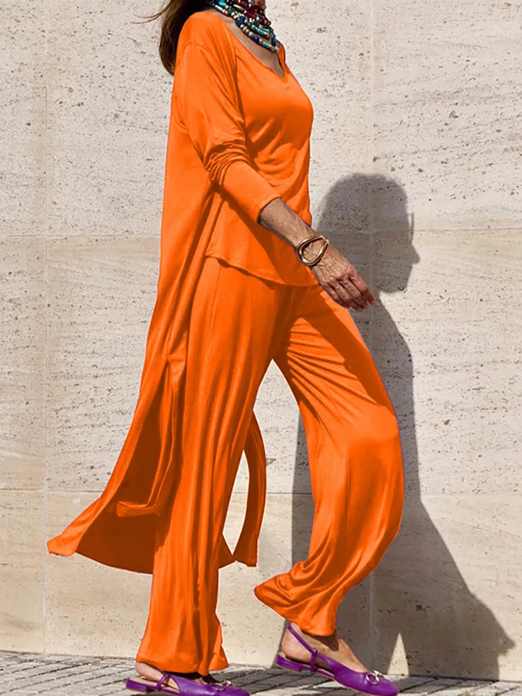 Elegant Women Orange Chic Pants Outfits Female Office Loose Long Pants Matching Suit Streetwear Coat And Vest Trousers 3pcs Set
Elegant Women Orange Chic Pants Outfits Female Office Loose Long Pants Matching Suit Streetwear Coat And Vest Trousers 3pcs Set