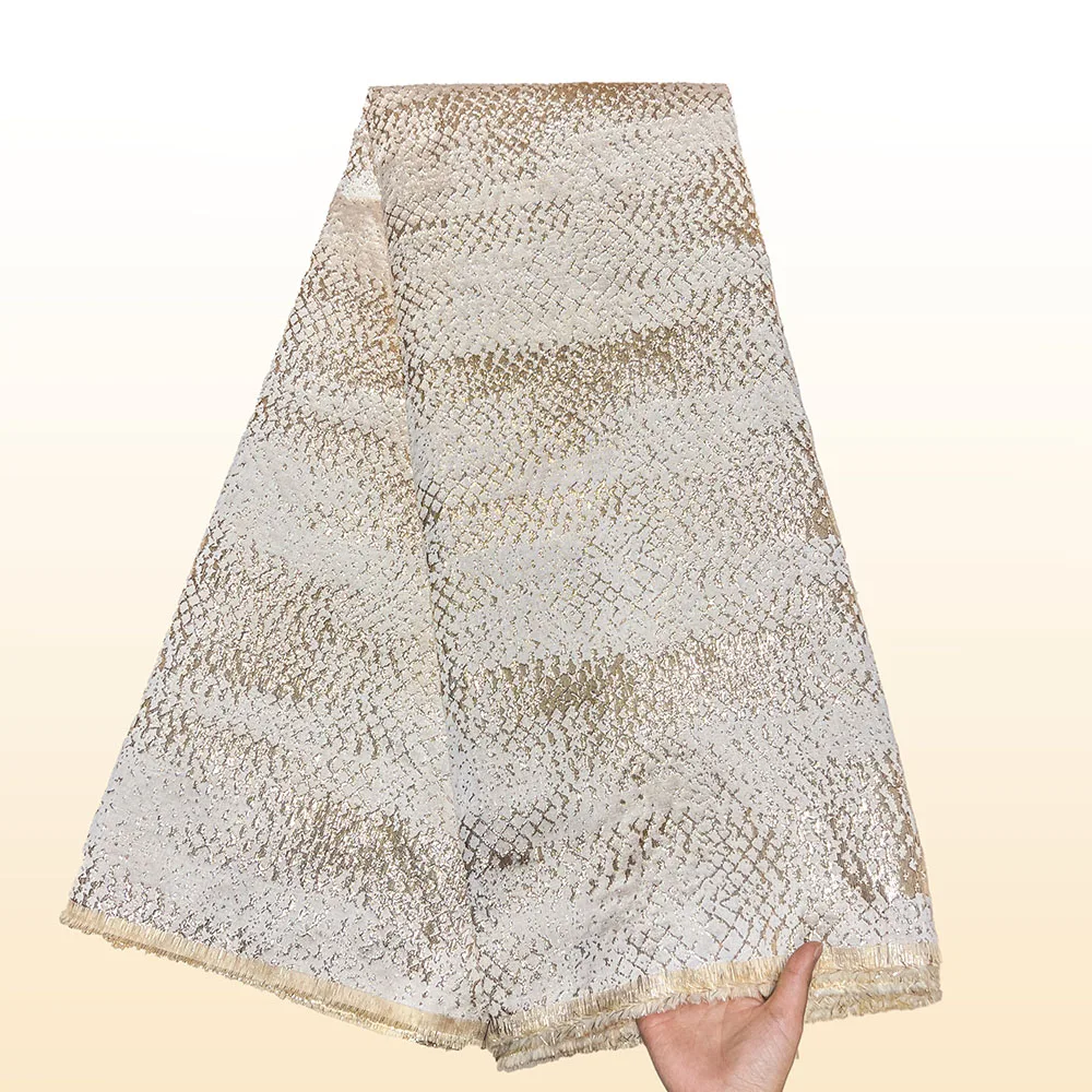 High Quality Jacquard Lace Fabric 5 Yards French Brocade Fabric
High Quality Jacquard Lace Fabric 5 Yards French Brocade Fabric