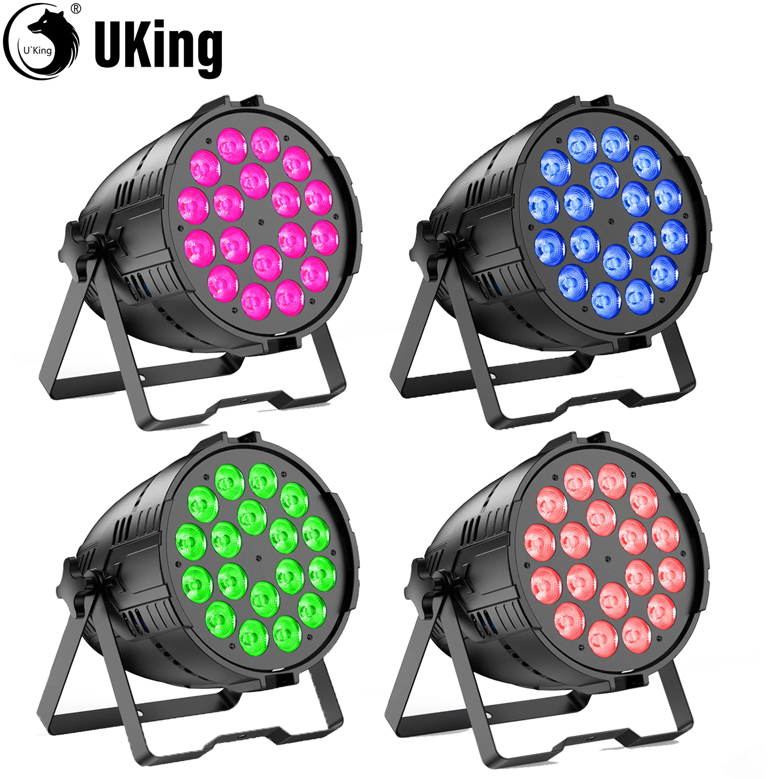 U'King 1/2/4Pcs 18X10W RGBWAL LED Par Lights 8 Color Lighting Effects Stage Lights DMX DJ Lights For Wedding Party DJ Disco Bar 
U'King 1/2/4Pcs 18X10W RGBWAL LED Par Lights 8 Color Lighting Effects Stage Lights DMX DJ Lights For Wedding Party DJ Disco Bar
