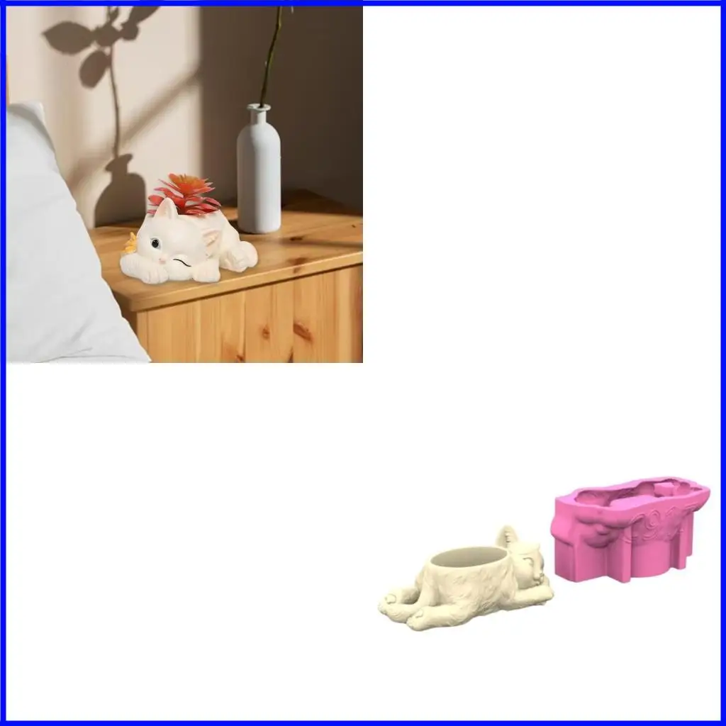 Silicone Mould Cats Silicone Texture for Crafting Concrete Pots Epoxy Resin Planter Molds Pen Holders
Silicone Mould Cats Silicone Texture for Crafting Concrete Pots Epoxy Resin Planter Molds Pen Holders