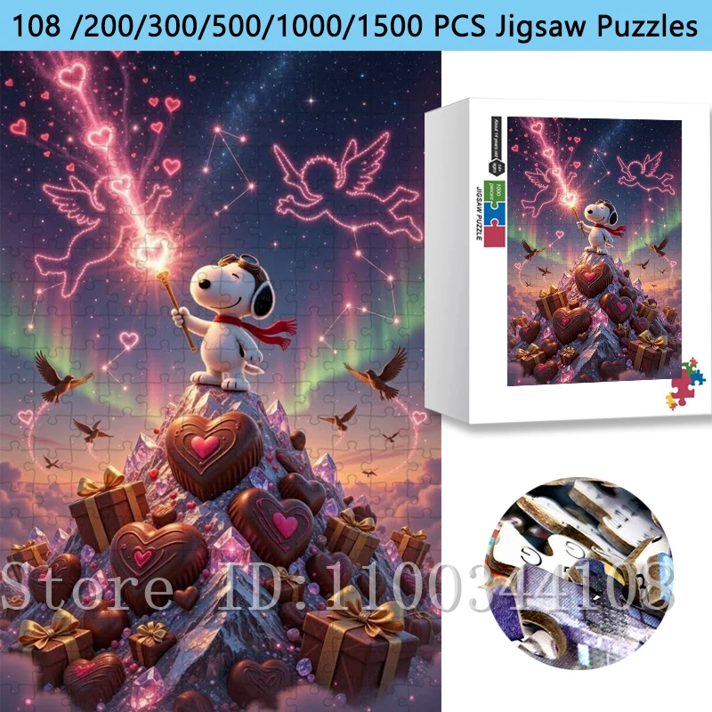 Romantic Snoopy Jigsaw Puzzle Magical Valentine's Day Unique Gifts 108/200/300/500/1000/1500 Pieces Puzzles Stress Relief Toys
Romantic Snoopy Jigsaw Puzzle Magical Valentine's Day Unique Gifts 108/200/300/500/1000/1500 Pieces Puzzles Stress Relief Toys