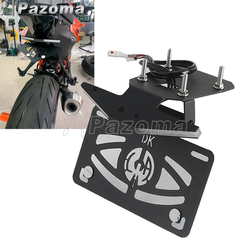 Registration License Plate Mount Holder LED Light Motorcycle Accessories Tail Tidy Fender Eliminator Rear Turn Signals For 390
Registration License Plate Mount Holder LED Light Motorcycle Accessories Tail Tidy Fender Eliminator Rear Turn Signals For 390