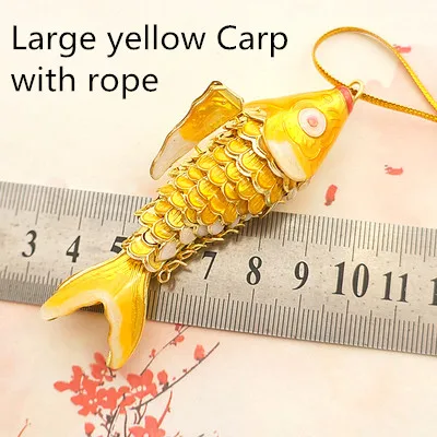 Handmade Big 3.54 inch Lucky Fish Keychain for Women Men Kids Gifts, Swing Vivid Cloisonne Enamel Goldfish Pendant Jewelry
Handmade Big 3.54 inch Lucky Fish Keychain for Women Men Kids Gifts, Swing Vivid Cloisonne Enamel Goldfish Pendant Jewelry