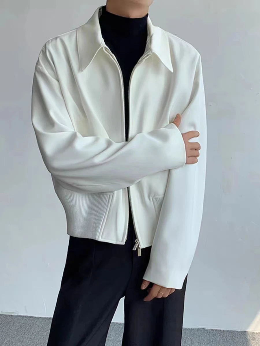 2023 Autumn New High-end White Shoulder Padded Jacket for Men Casual Short Zipper Baseball Jersey
2023 Autumn New High-end White Shoulder Padded Jacket for Men Casual Short Zipper Baseball Jersey