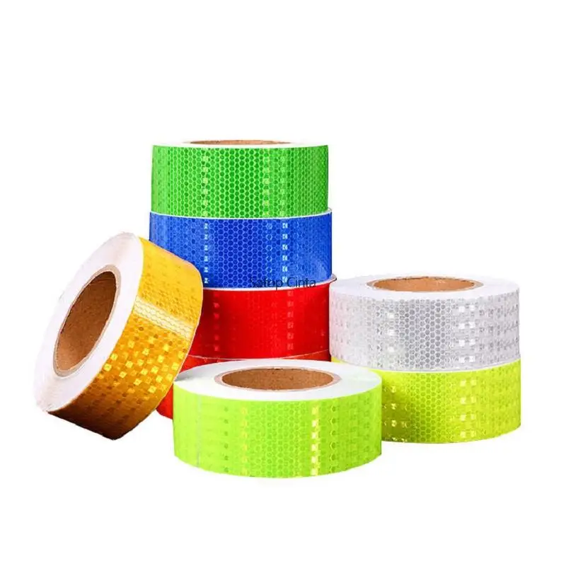 5cm Adhesive Honeycomb Reflective Tapes PVC Shining Star Traffic Road Safety Warning Stickers 50M For Truck Car Bike Motorcycle
5cm Adhesive Honeycomb Reflective Tapes PVC Shining Star Traffic Road Safety Warning Stickers 50M For Truck Car Bike Motorcycle