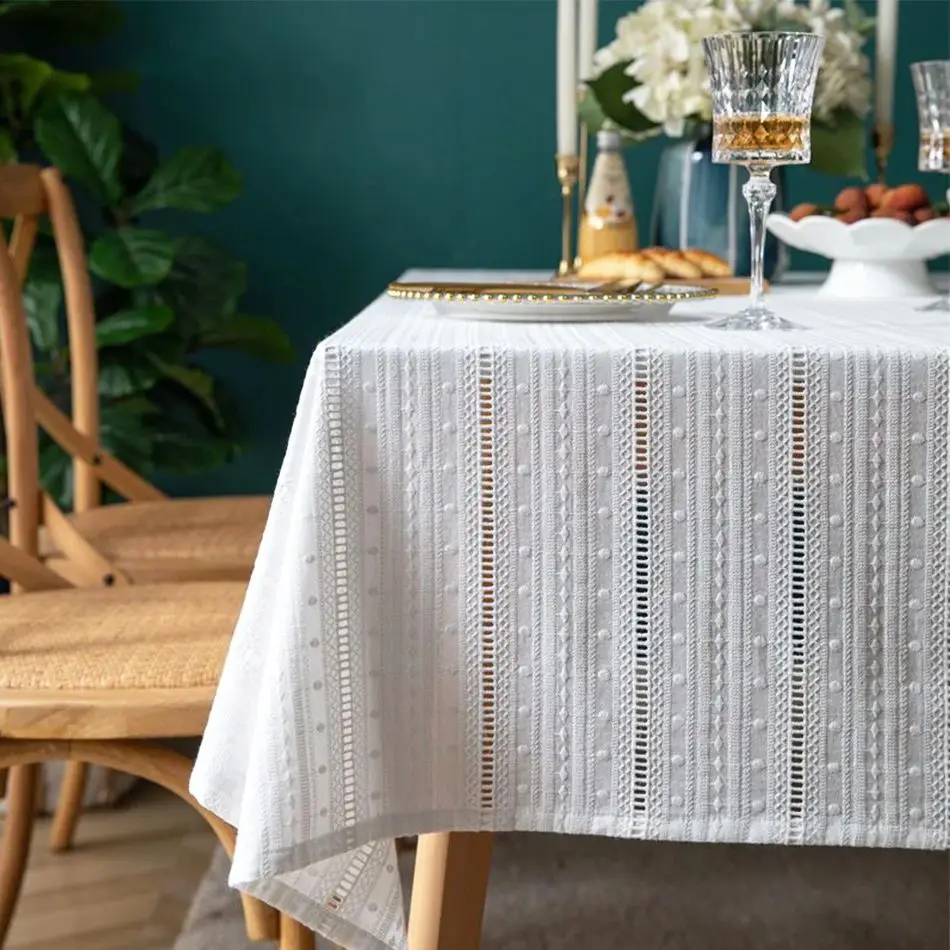 Cotton French embroidery white Tablecloth,Tea Table Decoration,Rectangle Table Cover For Kitchen Wedding Dining Room
Cotton French embroidery white Tablecloth,Tea Table Decoration,Rectangle Table Cover For Kitchen Wedding Dining Room