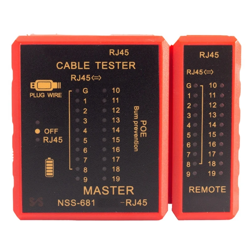 ABKY-многофункциональный кабельный тестер RJ45 POE с противоожоговым детектором 681, тестер цифровых сетевых кабелей высокой четкости
ABKY-многофункциональный кабельный тестер RJ45 POE с противоожоговым детектором 681, тестер цифровых сетевых кабелей высокой четкости