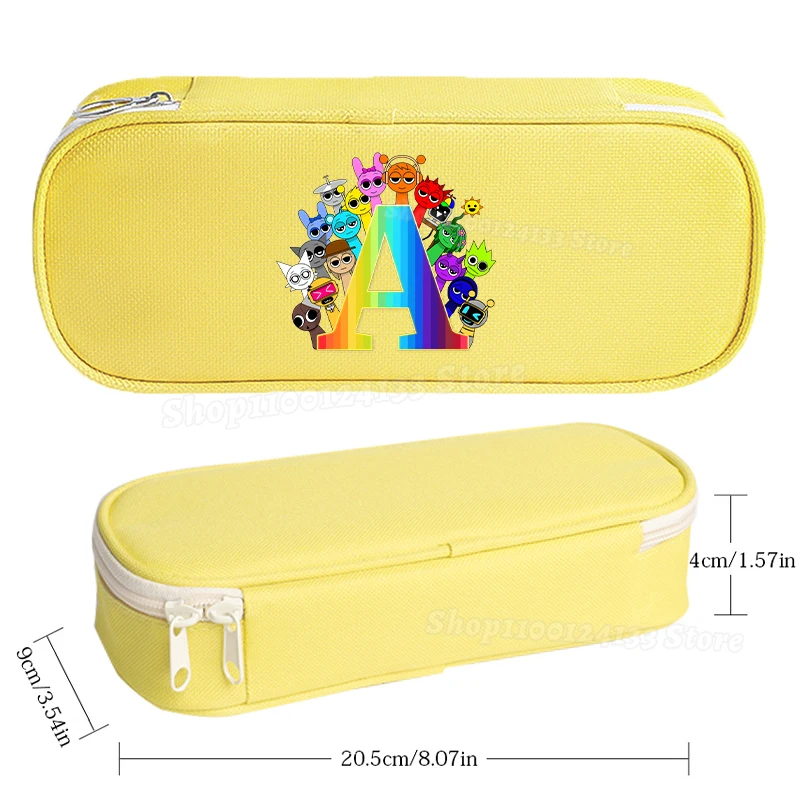 Sprunkis Boy Girl's Student Pencil Case Cute Letters A-Z Anime Kawaii Print Pencil Bag School Stationery Storage Bag Kids Party
Sprunkis Boy Girl's Student Pencil Case Cute Letters A-Z Anime Kawaii Print Pencil Bag School Stationery Storage Bag Kids Party