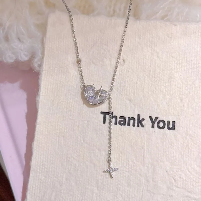 Love Tetragonal Star Fringe Necklace Versatile Simple Design Sense Collarbone Chain Light Luxury High Sense Sweet Cool Wind Neck
Love Tetragonal Star Fringe Necklace Versatile Simple Design Sense Collarbone Chain Light Luxury High Sense Sweet Cool Wind Neck