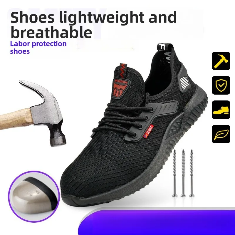 Summer Leisure Breathable Comfortable Steel Toe Cap Anti Smashing, Anti Puncture and Wear-resistant Work Shoes
Summer Leisure Breathable Comfortable Steel Toe Cap Anti Smashing, Anti Puncture and Wear-resistant Work Shoes