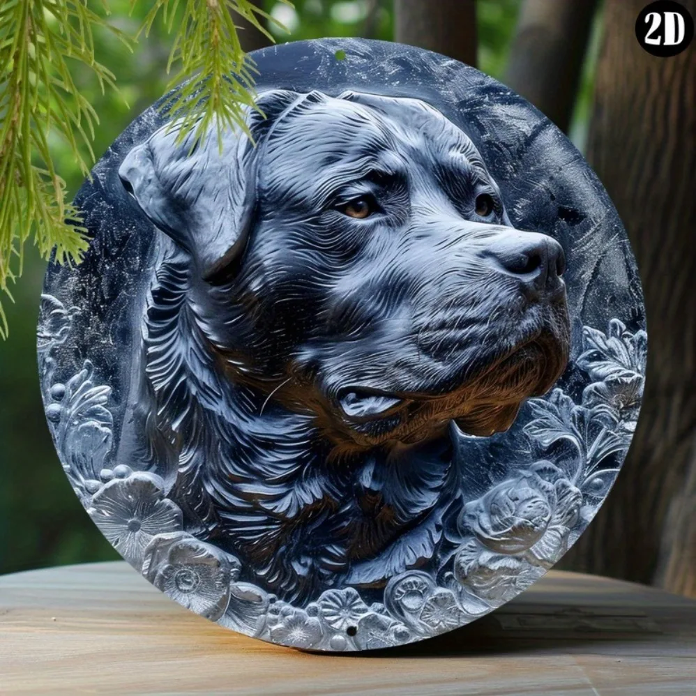 Rottweiler-Themed 8x8" Aluminum Garden Sign - Spring Decor, Faux Ice Sculpture Design, Round Wreath for Windows & Gifts
Rottweiler-Themed 8x8" Aluminum Garden Sign - Spring Decor, Faux Ice Sculpture Design, Round Wreath for Windows & Gifts