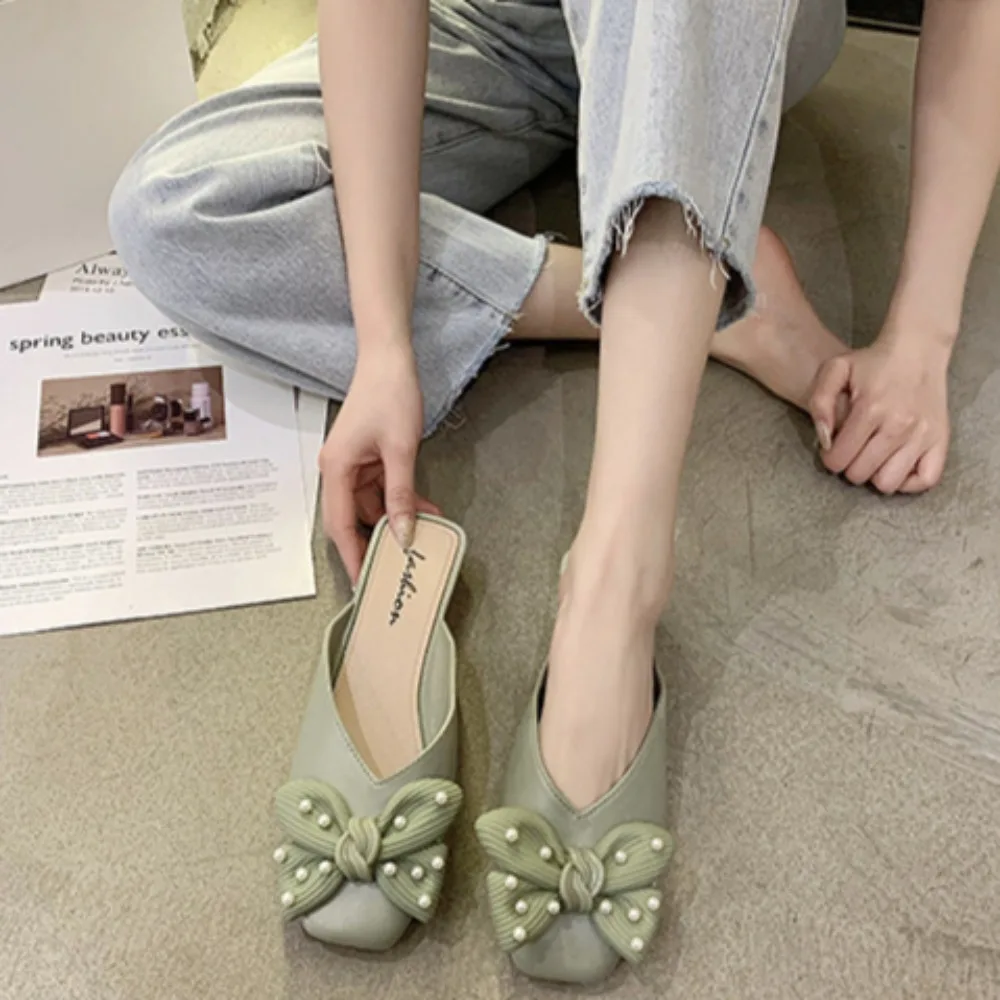 Women Slippers Outside New Bow Baotou Outer Slippers Women's Summer Casual Fashion Muller Shoes Women's Half Slippers Sandals
Women Slippers Outside New Bow Baotou Outer Slippers Women's Summer Casual Fashion Muller Shoes Women's Half Slippers Sandals