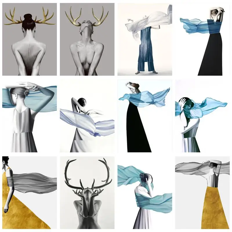 GATYZTORY Painting By Numbers The ribbon woman Pictures By Number For Adults 50x65cm DIY Room Wall Art Home Decoration
GATYZTORY Painting By Numbers The ribbon woman Pictures By Number For Adults 50x65cm DIY Room Wall Art Home Decoration