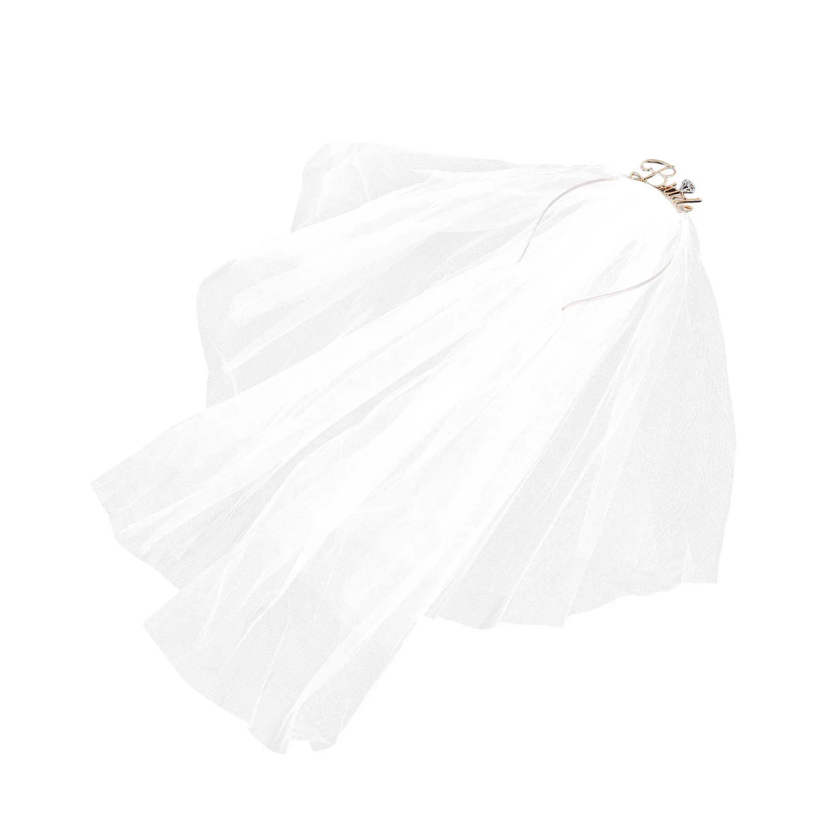 Bridal Headband Alloy Veil Wedding Headdress Comfortable Fit Versatile Bridal Veil Bachelorette Use Hair Accessories 
Bridal Headband Alloy Veil Wedding Headdress Comfortable Fit Versatile Bridal Veil Bachelorette Use Hair Accessories