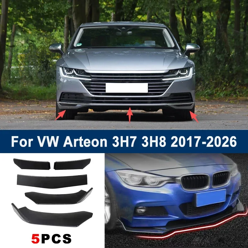 Adjustable 5Pcs Sectional Front Spoiler Lip For VW Arteon 3H7 3H8 2017-2026 Front Bumper Splitter Car Exterior Sport Body Kit
Adjustable 5Pcs Sectional Front Spoiler Lip For VW Arteon 3H7 3H8 2017-2026 Front Bumper Splitter Car Exterior Sport Body Kit