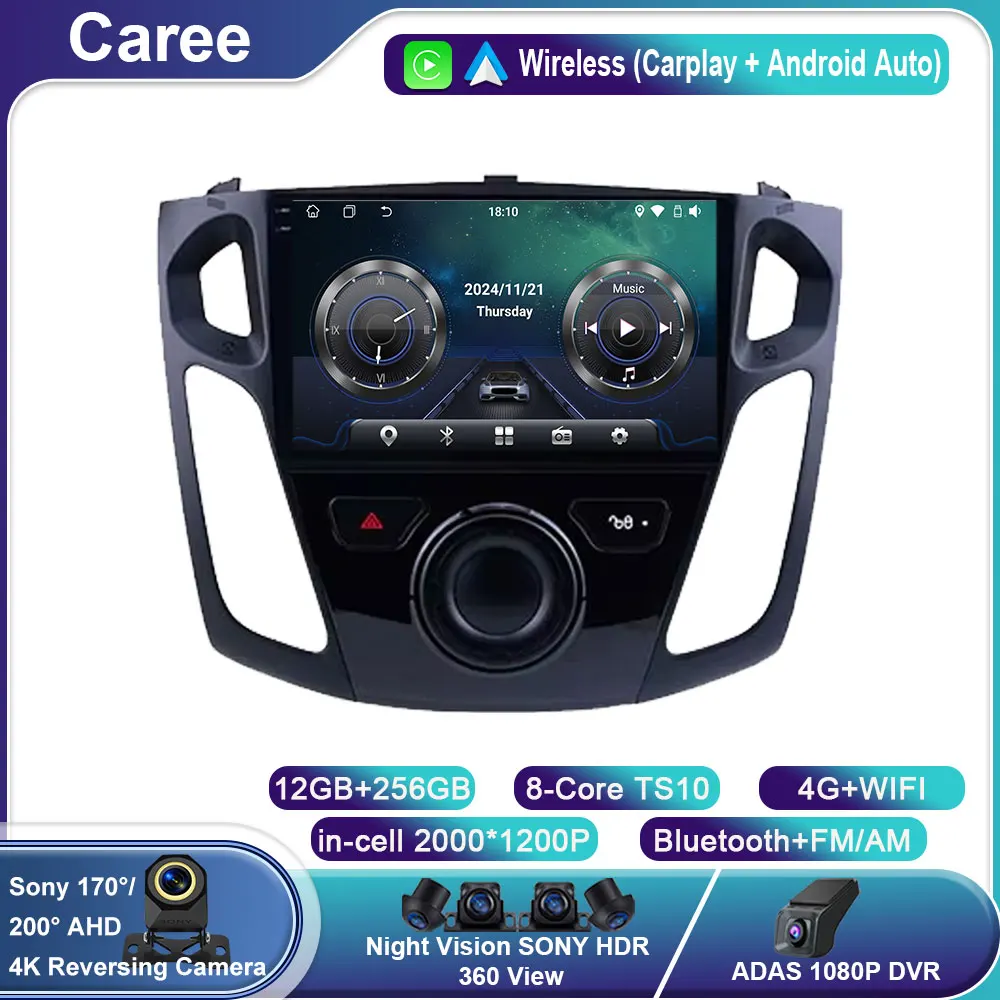 Android 14 Car Radio multimedia video player For Ford focus 3 2012 2013 2014 2015 navigation GPS 4G WIFI QLED audio No 2 DIN
Android 14 Car Radio multimedia video player For Ford focus 3 2012 2013 2014 2015 navigation GPS 4G WIFI QLED audio No 2 DIN