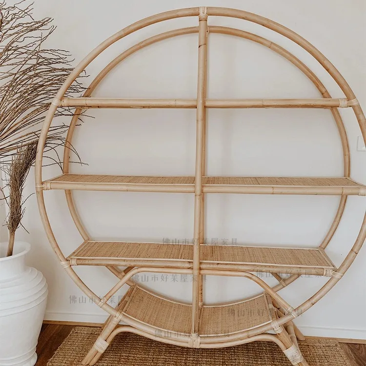 Rattan rack retro screen partition cabinet new Chinese zen Chinese round bogu frame
Rattan rack retro screen partition cabinet new Chinese zen Chinese round bogu frame