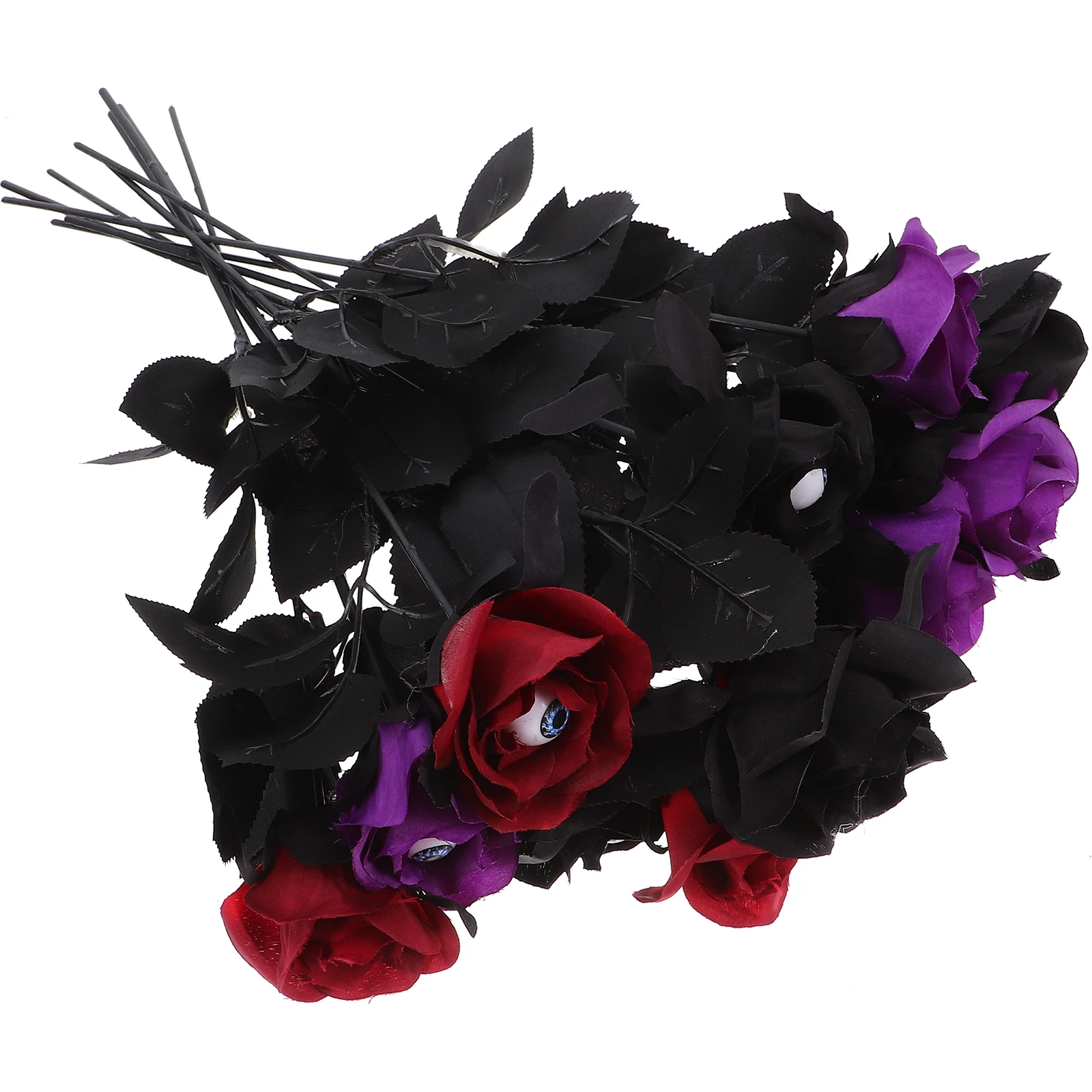 12pcs Artificial Flowers Decoration Silk Faux Roses Halloween Rose Eyeball Design Party DIY Decor Fake Flower
12pcs Artificial Flowers Decoration Silk Faux Roses Halloween Rose Eyeball Design Party DIY Decor Fake Flower