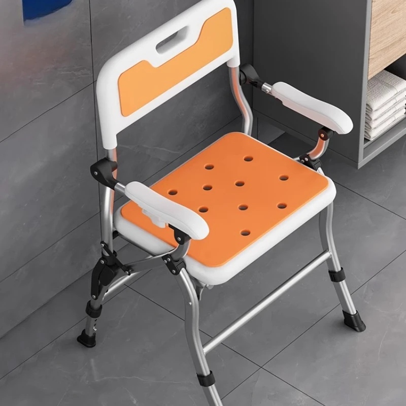 Single-Hand Fold Adjustable Commode Shower Seat - 4-Height Settings Space-Saving Design Integrated Shower Holder Accessory
Single-Hand Fold Adjustable Commode Shower Seat - 4-Height Settings Space-Saving Design Integrated Shower Holder Accessory