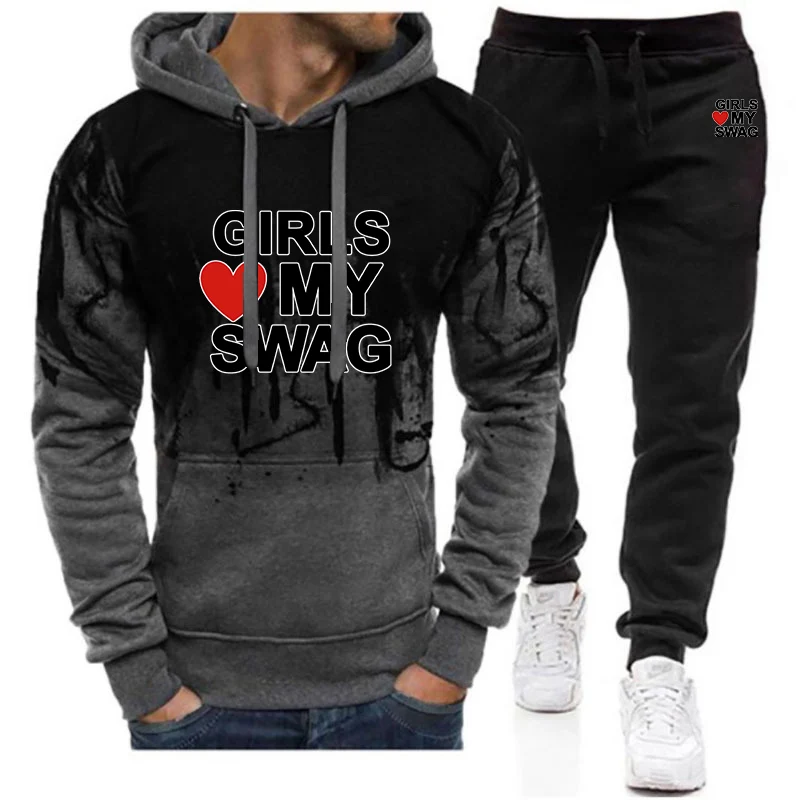 2025 GIRLS LOVE MY SWAG Funny Logo Print Men's Spring And Autumn High Quality Gradient Color ventilate Hoodies Pants Suits
2025 GIRLS LOVE MY SWAG Funny Logo Print Men's Spring And Autumn High Quality Gradient Color ventilate Hoodies Pants Suits
