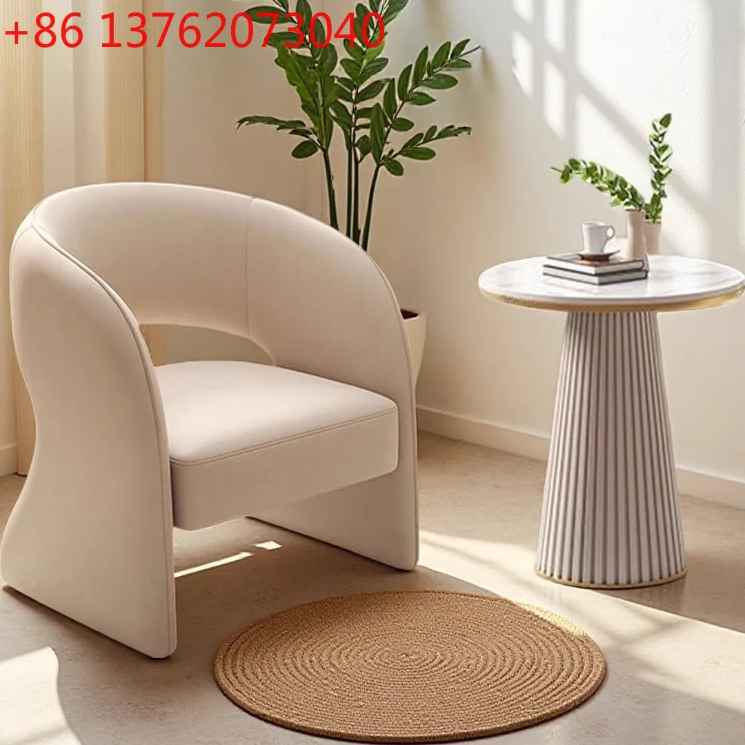 Hotel dining room reception meeting chair, creative modern minimalist single sofa chair
Hotel dining room reception meeting chair, creative modern minimalist single sofa chair