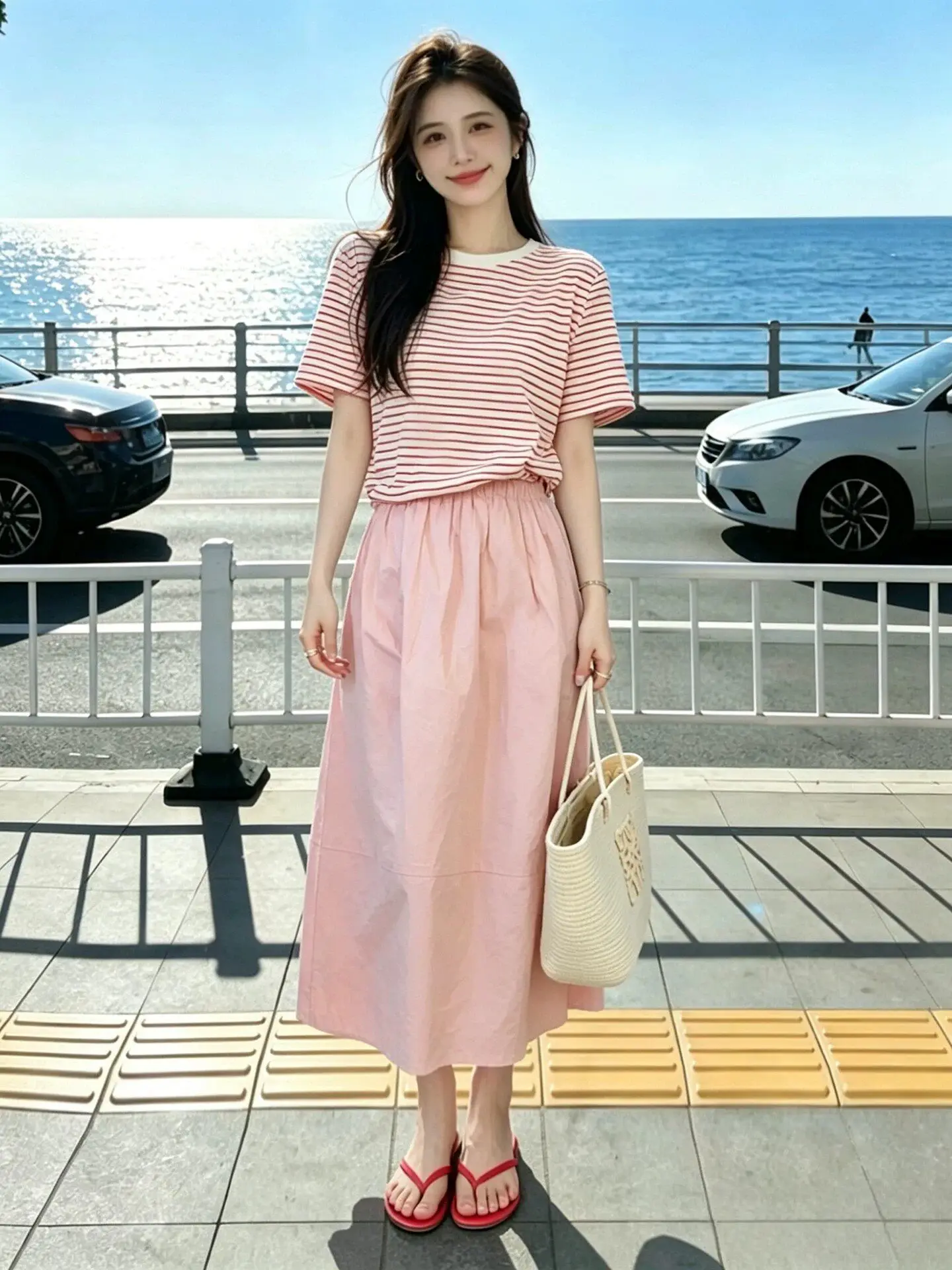 Unique Design Fashionable Anti-Aging Summer Outfit Set Cute Short Sleeve round Neck Two-Piece Set for Women Stripe Pattern
Unique Design Fashionable Anti-Aging Summer Outfit Set Cute Short Sleeve round Neck Two-Piece Set for Women Stripe Pattern