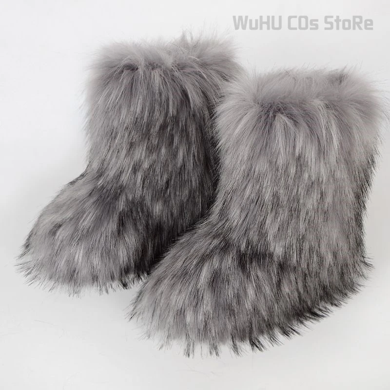 Fursuit Cosplay Paws Winter Fuzzy Boots Women Fluffy Fur Snow Boots Plush Slip-on Rubber Flat Outdoor Bowtie Ladies Footwear
Fursuit Cosplay Paws Winter Fuzzy Boots Women Fluffy Fur Snow Boots Plush Slip-on Rubber Flat Outdoor Bowtie Ladies Footwear