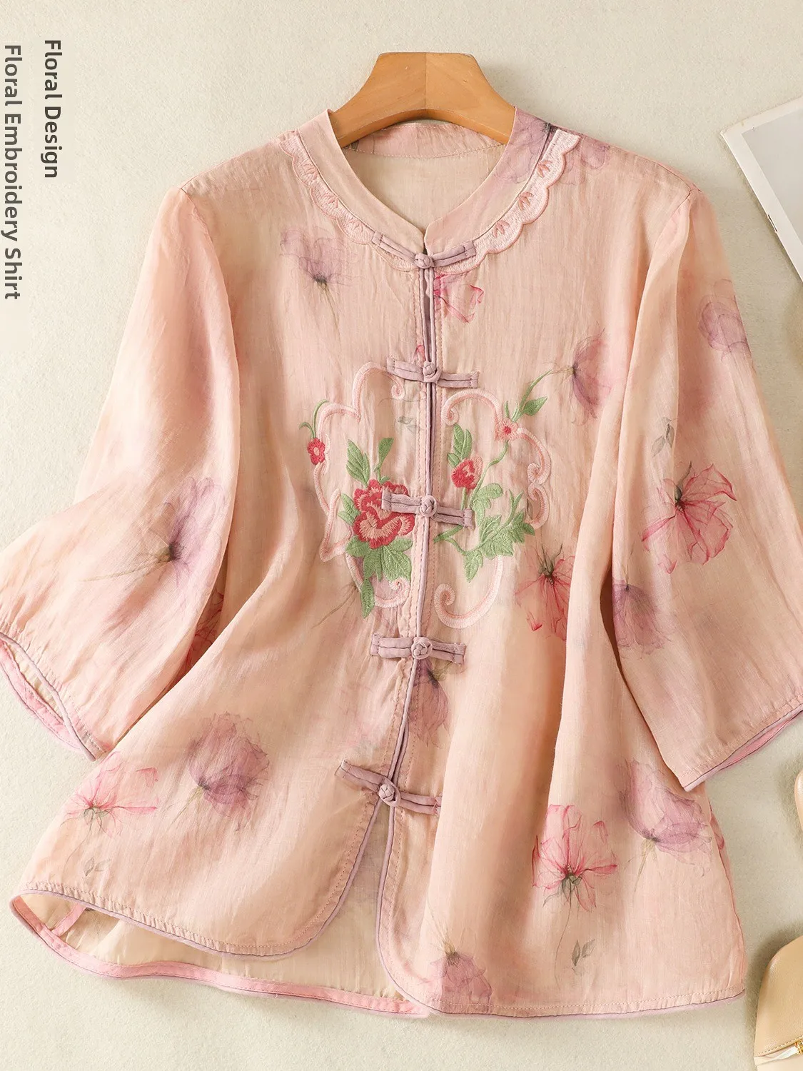 Elegant Embroidered Cotton Linen Shirt Women's Summer High-End Feeling Short Sleeve Traditional Chinese Style Thin Cotton Lin...
Elegant Embroidered Cotton Linen Shirt Women's Summer High-End Feeling Short Sleeve Traditional Chinese Style Thin Cotton Lin...
