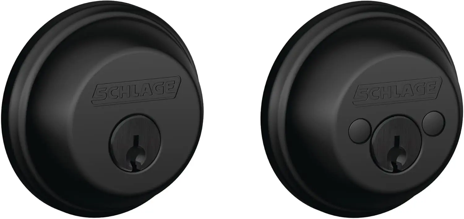High-Security Double-Sided Keyed Deadbolt, Matte Black Finish for Exterior Doors
High-Security Double-Sided Keyed Deadbolt, Matte Black Finish for Exterior Doors