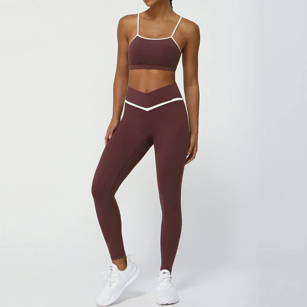 Fashion Cross Sport Leggings Set Women Sportswear 2 Piece Gym Outfit High Waist Training Suit for Fitness Yoga Workout Clothing
Fashion Cross Sport Leggings Set Women Sportswear 2 Piece Gym Outfit High Waist Training Suit for Fitness Yoga Workout Clothing