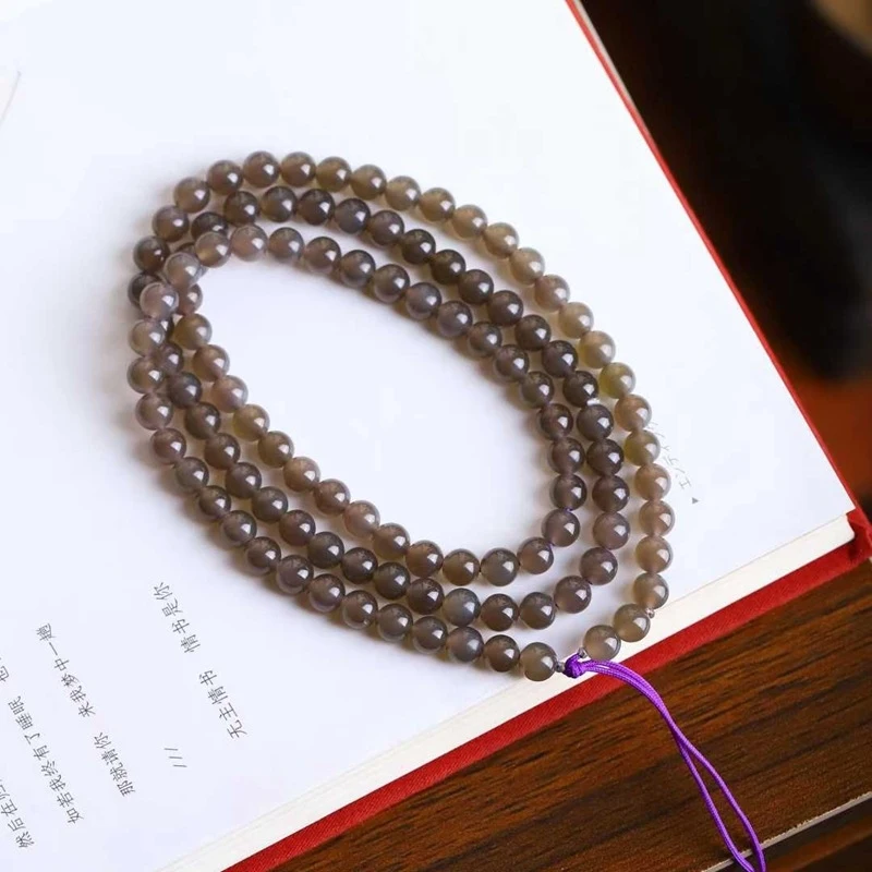Natural Hotan Qinghai Old Material Purple Jade Multi-use 108 Bead Chain
Natural Hotan Qinghai Old Material Purple Jade Multi-use 108 Bead Chain