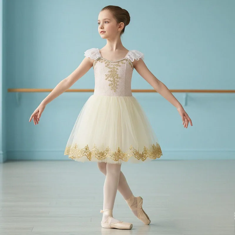 Ballerina Cosplay Dress Children's Stage Show Costume Girls Ballet Leotards Dance Toddler Snowflake Shiny Skirts
Ballerina Cosplay Dress Children's Stage Show Costume Girls Ballet Leotards Dance Toddler Snowflake Shiny Skirts