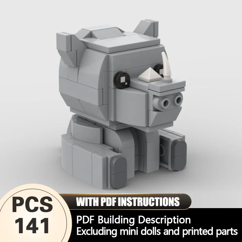 Creators Animal Series Model MOC Building Bricks Rhinocero Modular Technology Gifts Holiday Assemble Children Toys Suit
Creators Animal Series Model MOC Building Bricks Rhinocero Modular Technology Gifts Holiday Assemble Children Toys Suit