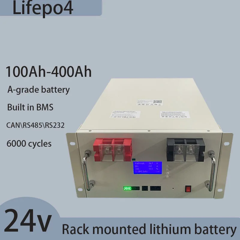 new 24V 200Ah Lifepo4 Battery 100Ah 120Ah 150Ah 180Ah 280Ah 300Ah 400Ah Lithium Batterie with CAN RS485 for 2KW 3KW Solar System
new 24V 200Ah Lifepo4 Battery 100Ah 120Ah 150Ah 180Ah 280Ah 300Ah 400Ah Lithium Batterie with CAN RS485 for 2KW 3KW Solar System
